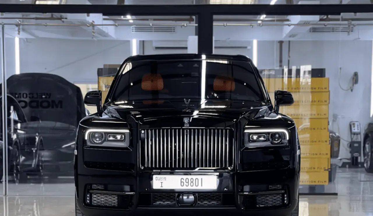 Rolls-Royce inside the Modcare Dubai studio