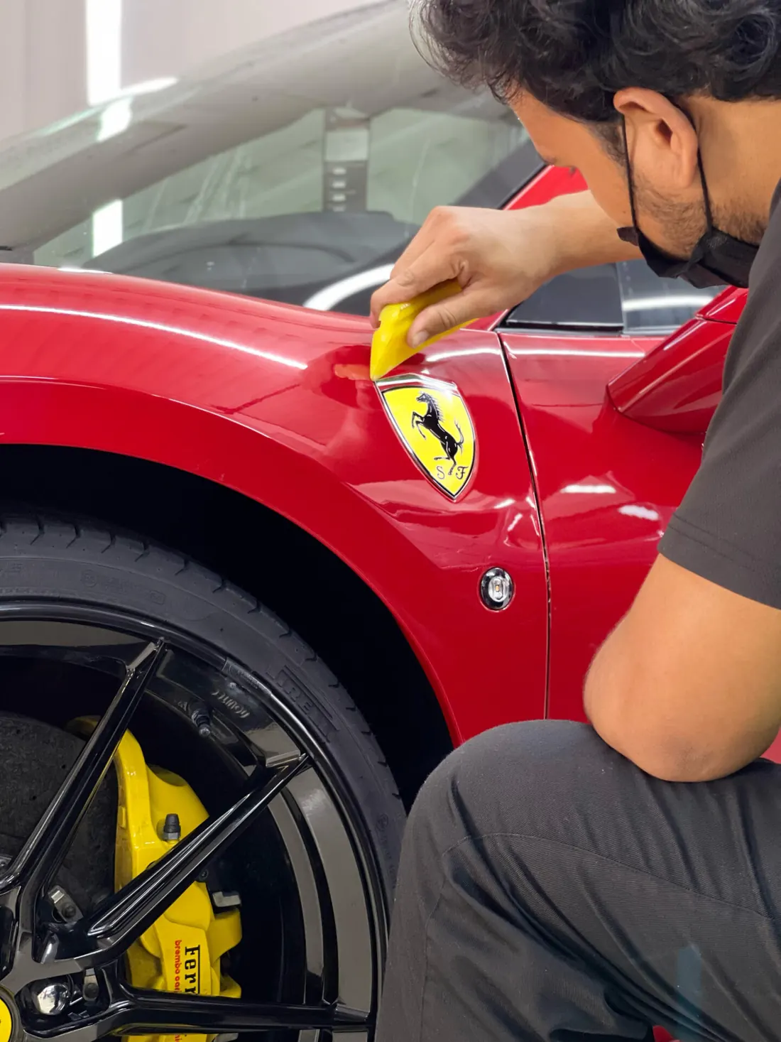 Paint protection film edge detail at Modcare
