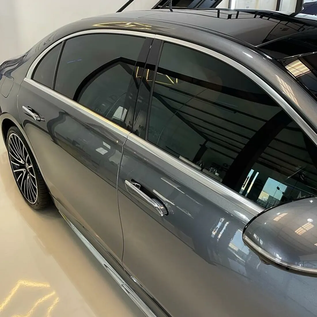 Heat-rejecting window tint, installed for Dubai conditions detail